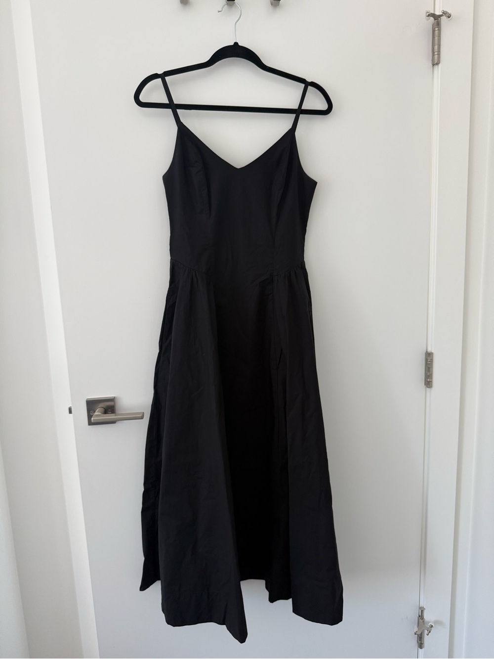 Aritzia Babaton Black Technique Poplin Cotton Dress